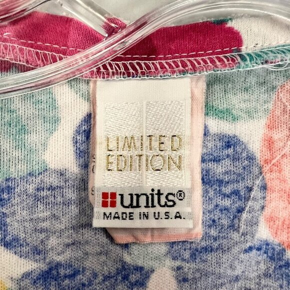 Units Limited Edition Women's Floral Crochet Short Sleeve Top Size 1 - Picture 9 of 9